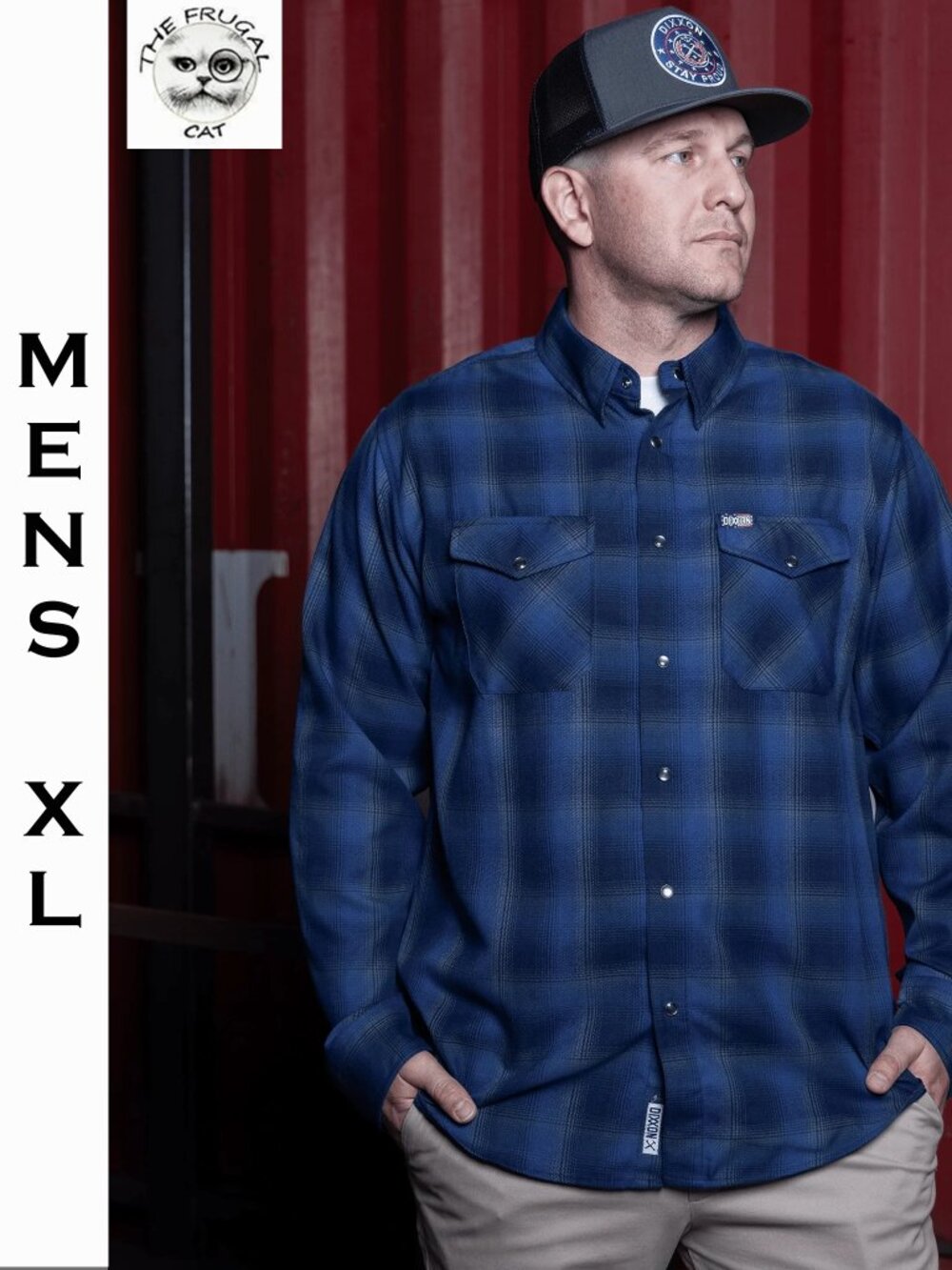 DIXXON FLANNEL - INTREPID Flannel Shirt - Men's XL NAVY